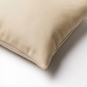 Sierkussen lederlook beige